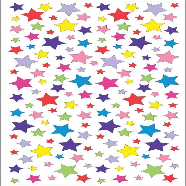 Sticko Classic Stickers-Shimmery Stars