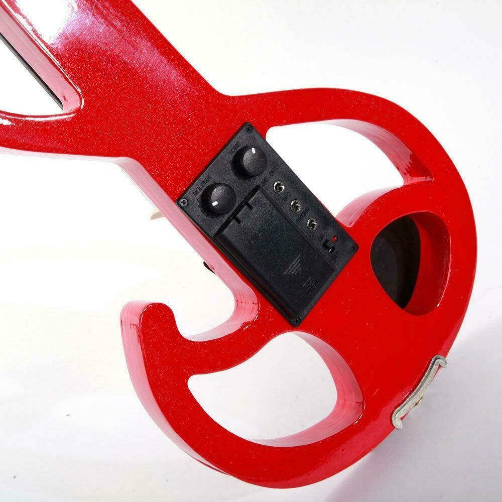 6 Color 8 Pattern Electric Violin with Case Bow Rosin Earphone Battery Line