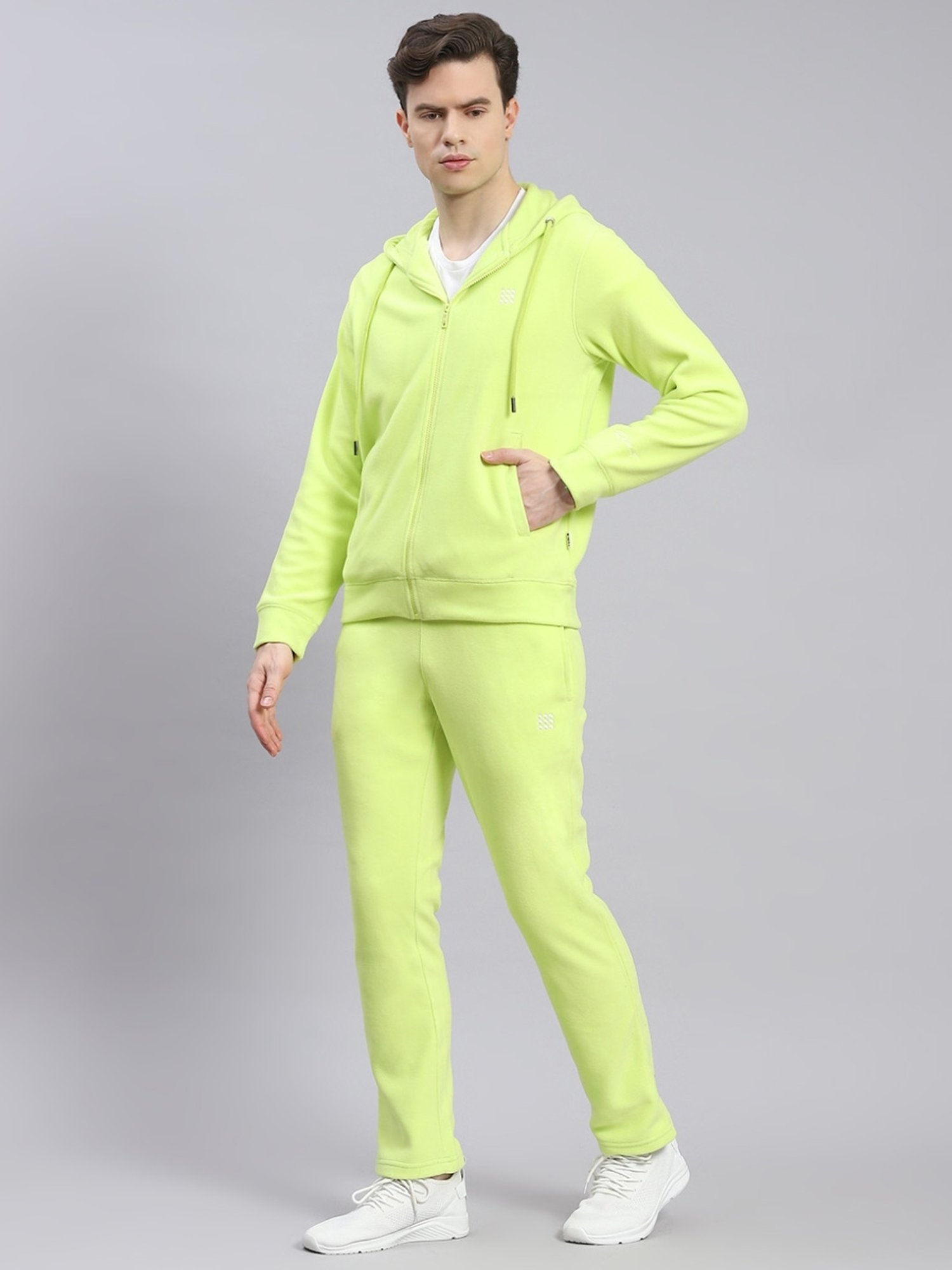 Rock.It Green Regular Fit Tracksuits