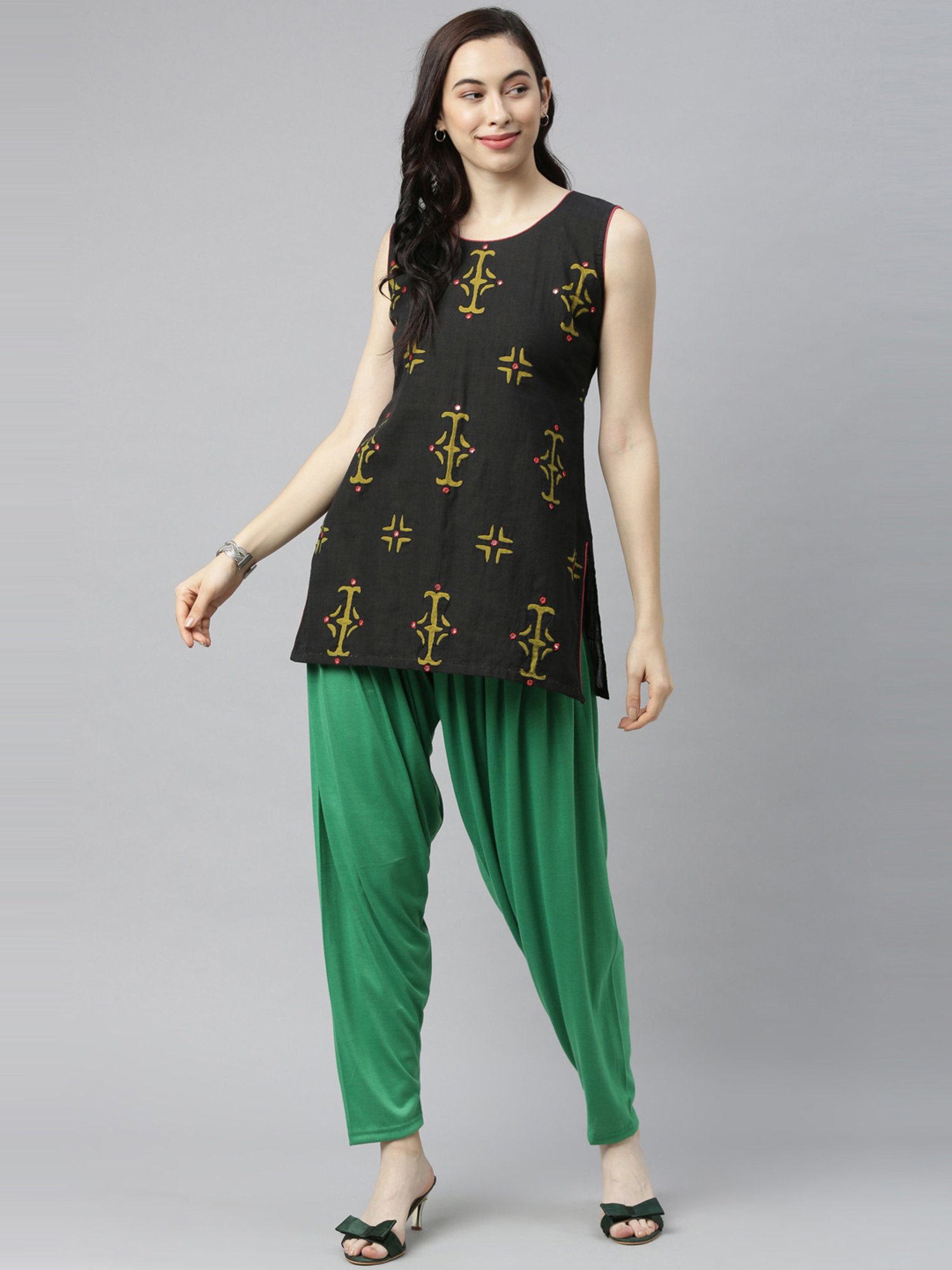JCSS Green Patiala Pants