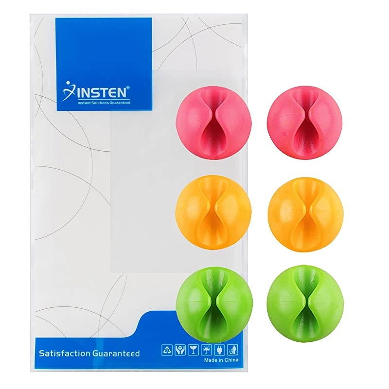 Cable Wire Cord Clips Organizer for Computer Desktop Laptop Mouse TV Mobile 6Pieces