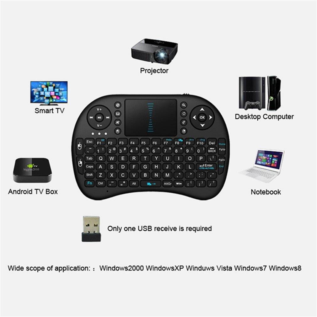 Mini Wireless Keyboard 2.4G with Touchpad Handheld Keyboard for PC Android TV