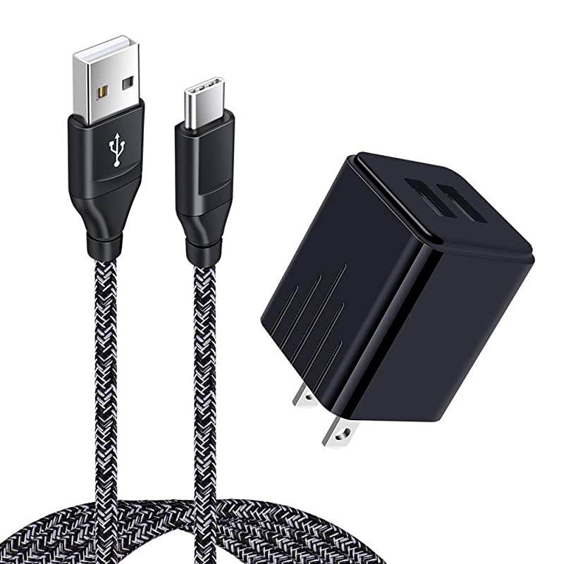 Plug harger Fast harging Type ord ompatible with Samsung S10 S10E S8 S9 Edge Plus A20 A10E A50Galaxy Tab S3 S4 LG G8 G7 ThinQ V20 V30 V40 G5 G6 Moto G8 G7 Power G Fast G7 G6 Z2 Z3 Z4