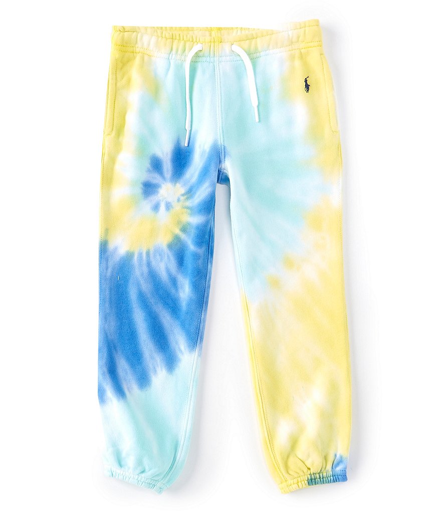 Polo Ralph Lauren Little Girls 2T-6X Mid-Rise Drawstring-Waist Tie-Dye Athletic Jogger Pants