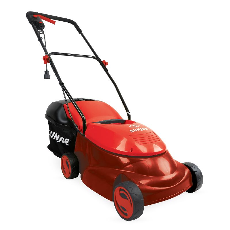 Sun Joe MJ401E-RED Electric Lawn Mower | 14 inch | 12 Amp, Red.