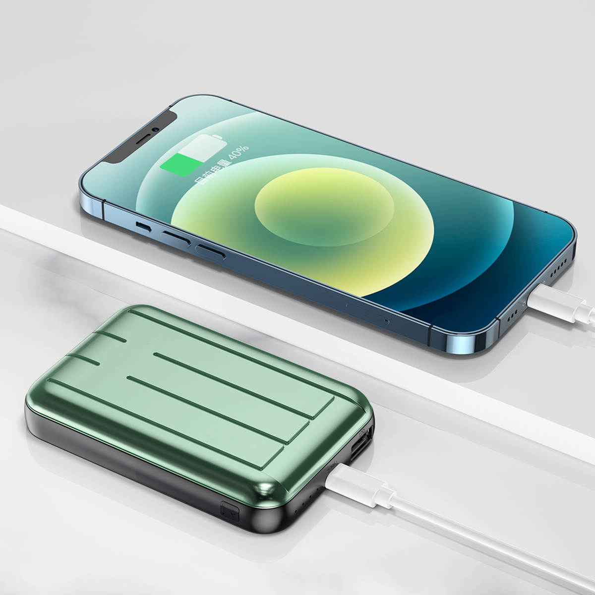 Mag-safe wireless power bank Magnetic Typc usb C 15W PD fast charging 5000mah battery for iphone 12 / 12 mini / 12 pro / 12 pro max