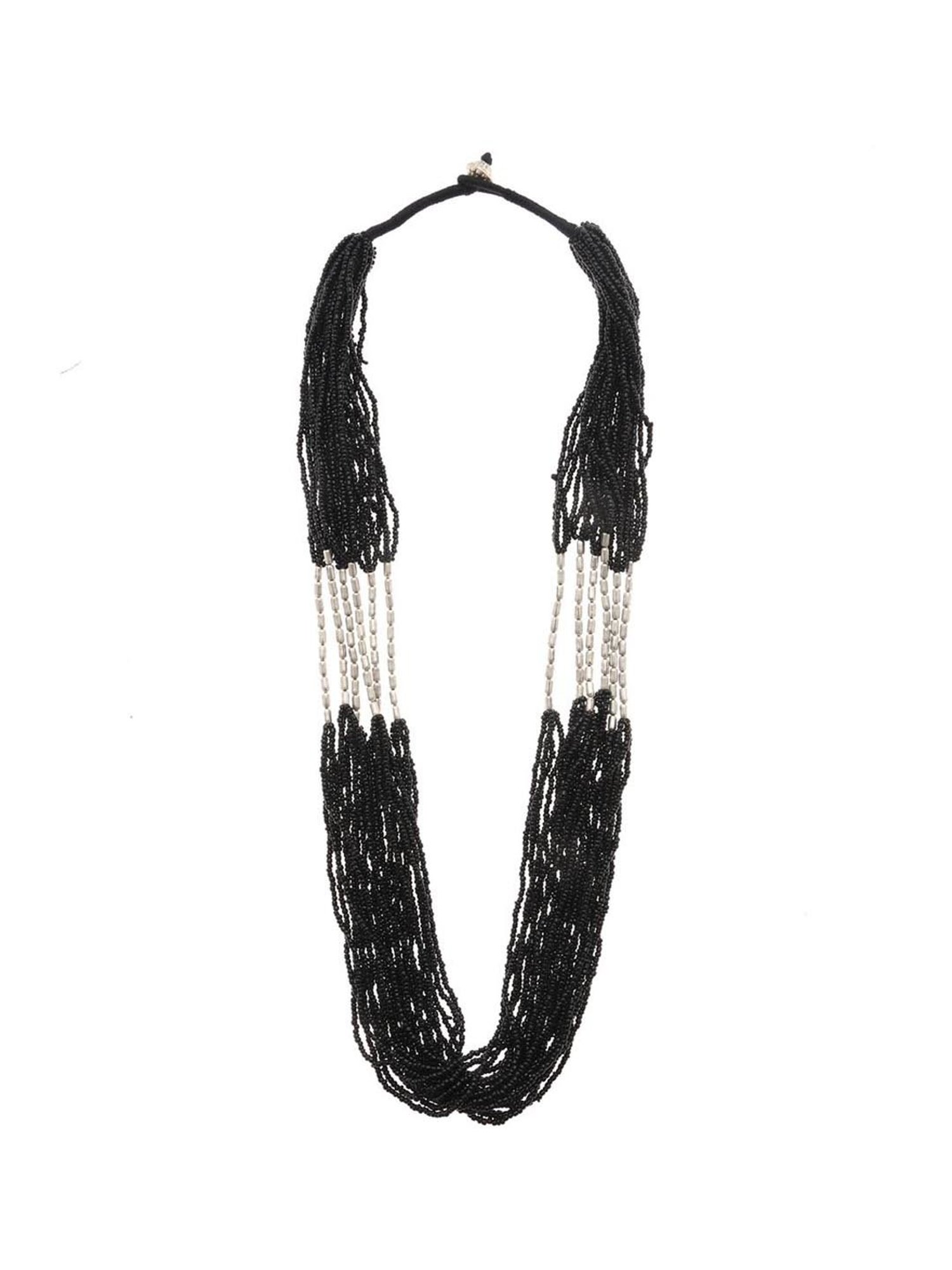 Imli Street Black & Silver Necklace