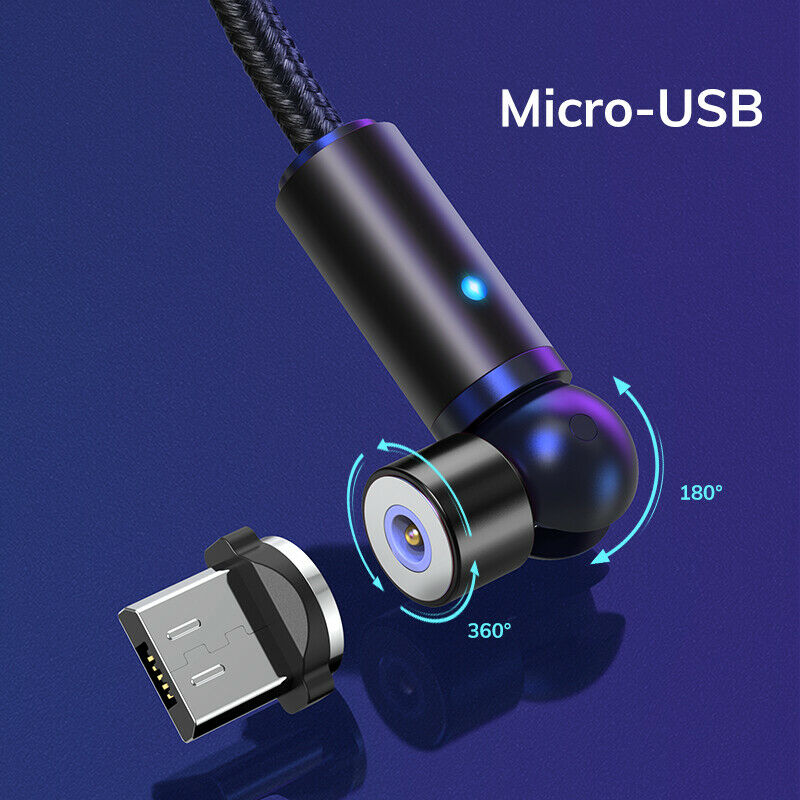 3 in1 Magnetic Charging Cable for iPhone Mobile Phone Magnet Charger Micro USB C Cable Type C Wire