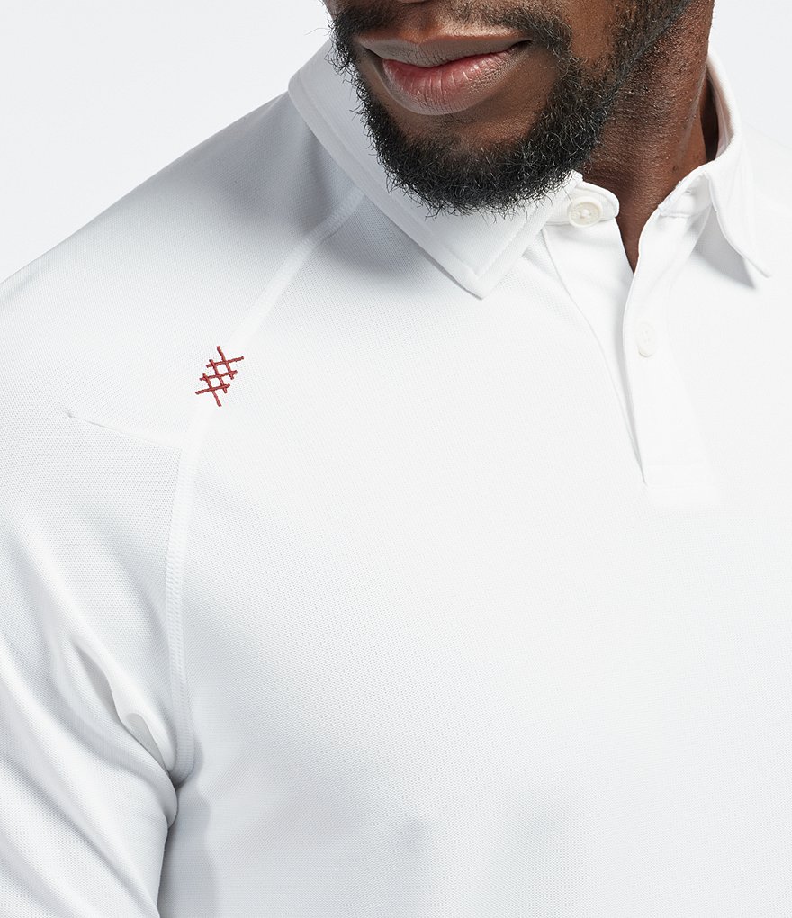 RHONE Delta Pique Short-Sleeve UV Protection Polo Shirt