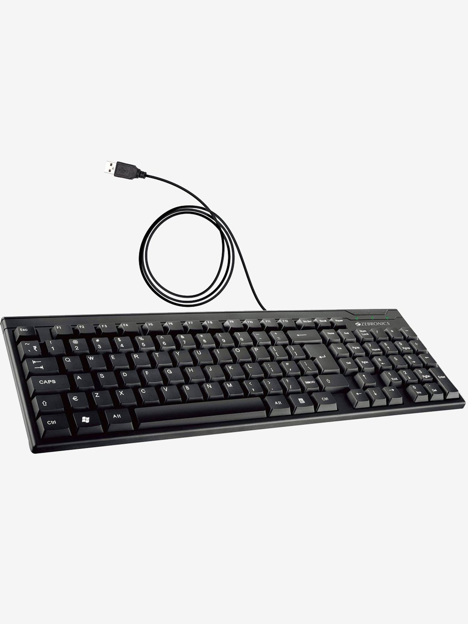 Zebronics Zeb-K35 Wired USB Keyboard (Black)