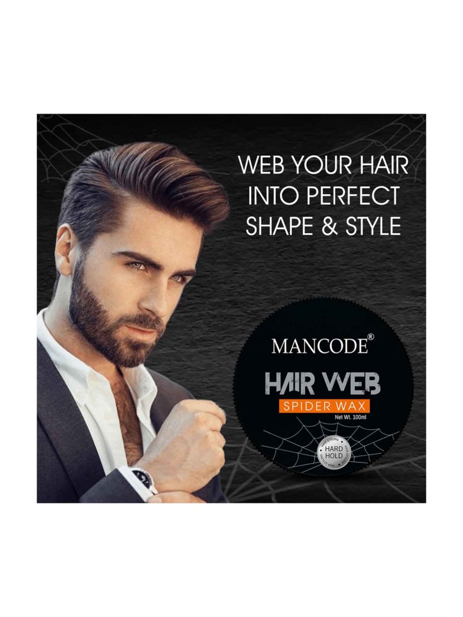 Mancode Spider Hair Web Wax for Men - 100 ml