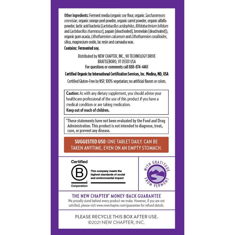 New Chapter Men's One Daily Multivitamin Tablets - 30ct