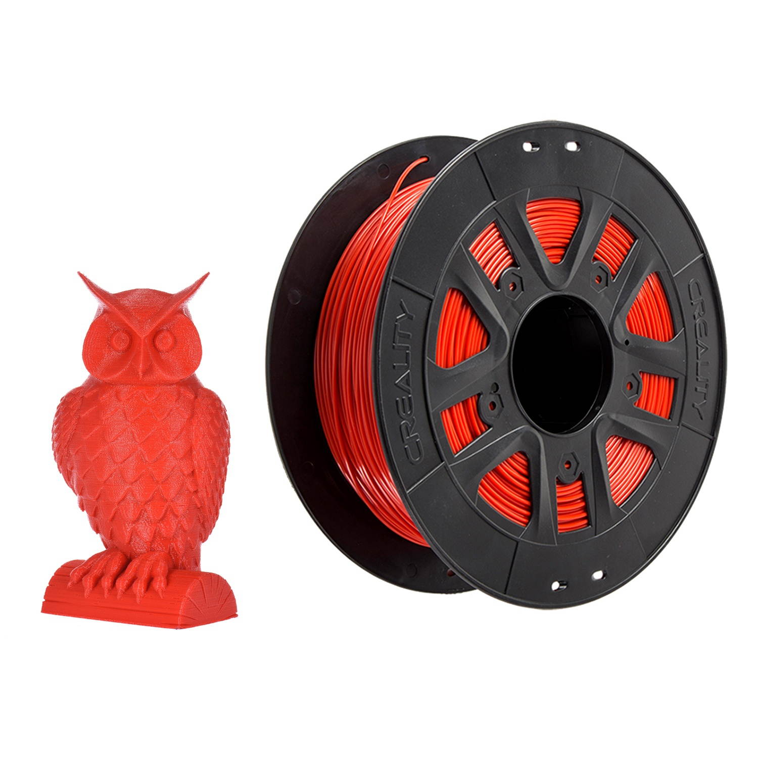 Creality 3D Printer PLA Filament 1.75mm 1kg/2.2lbs Filament Dimensional Accuracy +/- 0.02 mm, Red