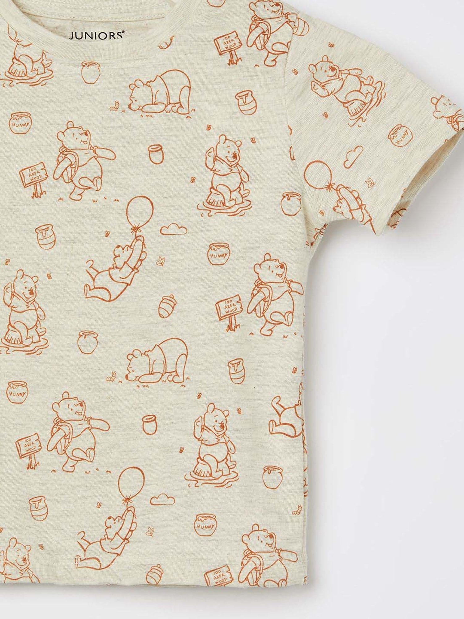 Juniors by Lifestyle Boys Beige Cotton Printed Coordinate Set