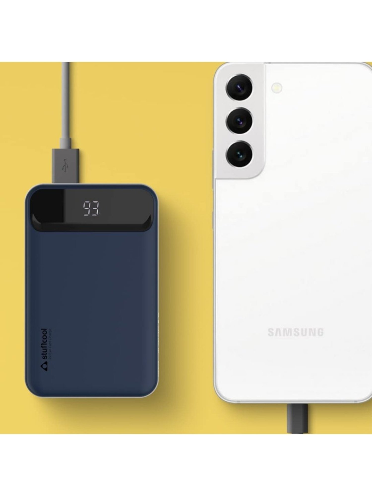 Stuffcool PB9018W 10000mAH Magnetic Wireless Powerbank for iPhone 12/13/14 Series (Grey)