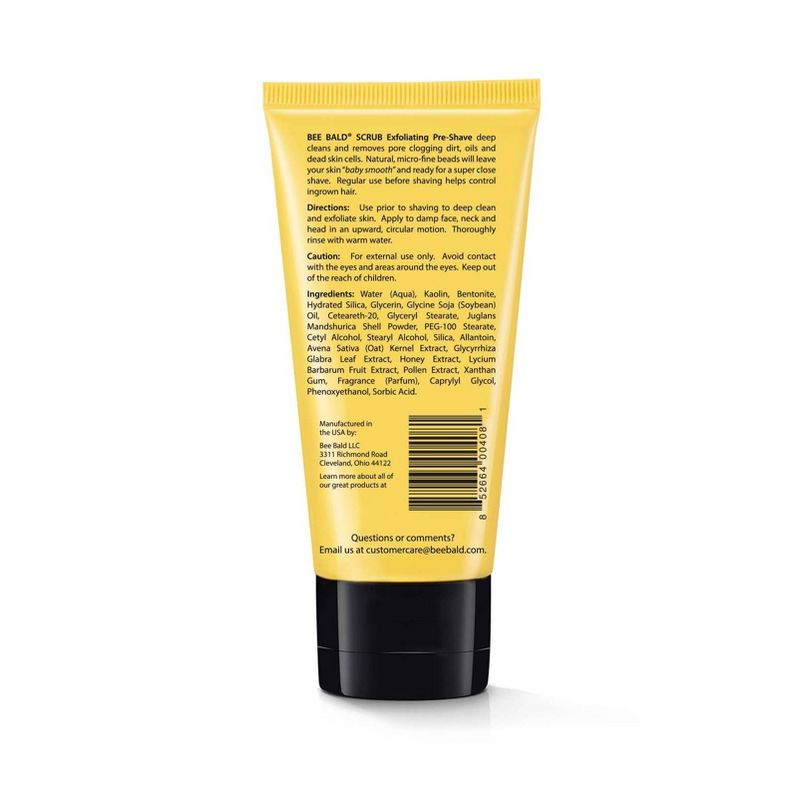 Bee Bald Head and Face Exfoliating Pre-Shave - 3 fl oz