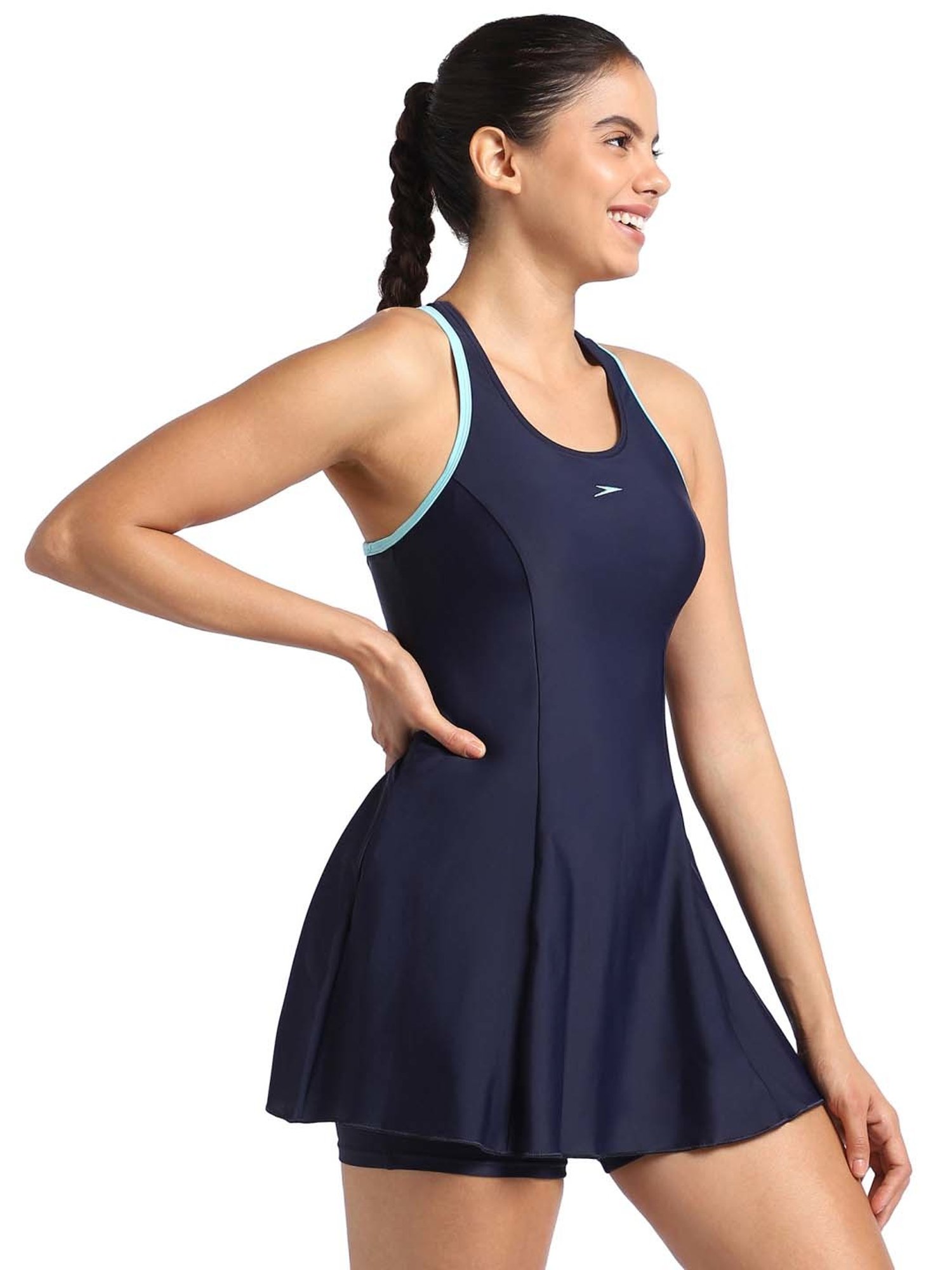 Speedo Navy Plain Swimwear