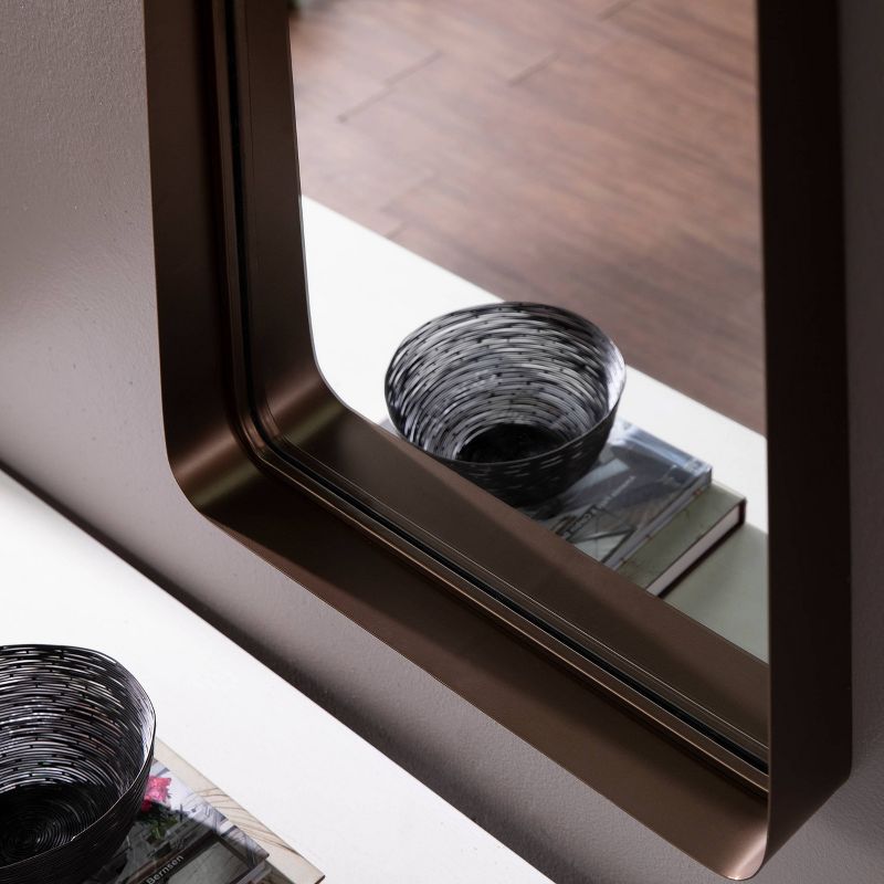 19.75" x 30.25" Tarxethe Decorative Wall Mirror Antique Bronze - Southern Enterprises