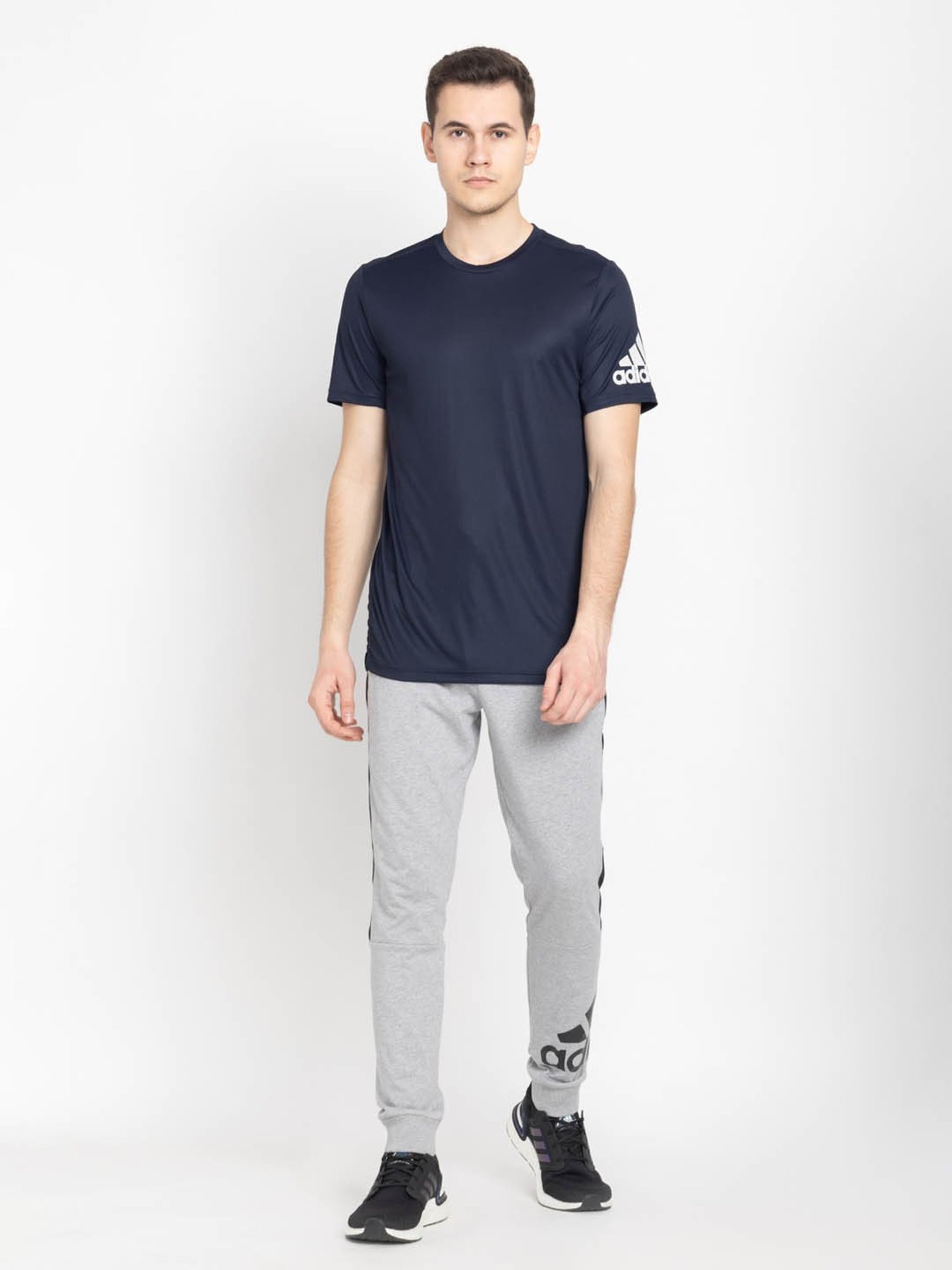 Adidas Oxford Blue Regular Fit Sports T-Shirt