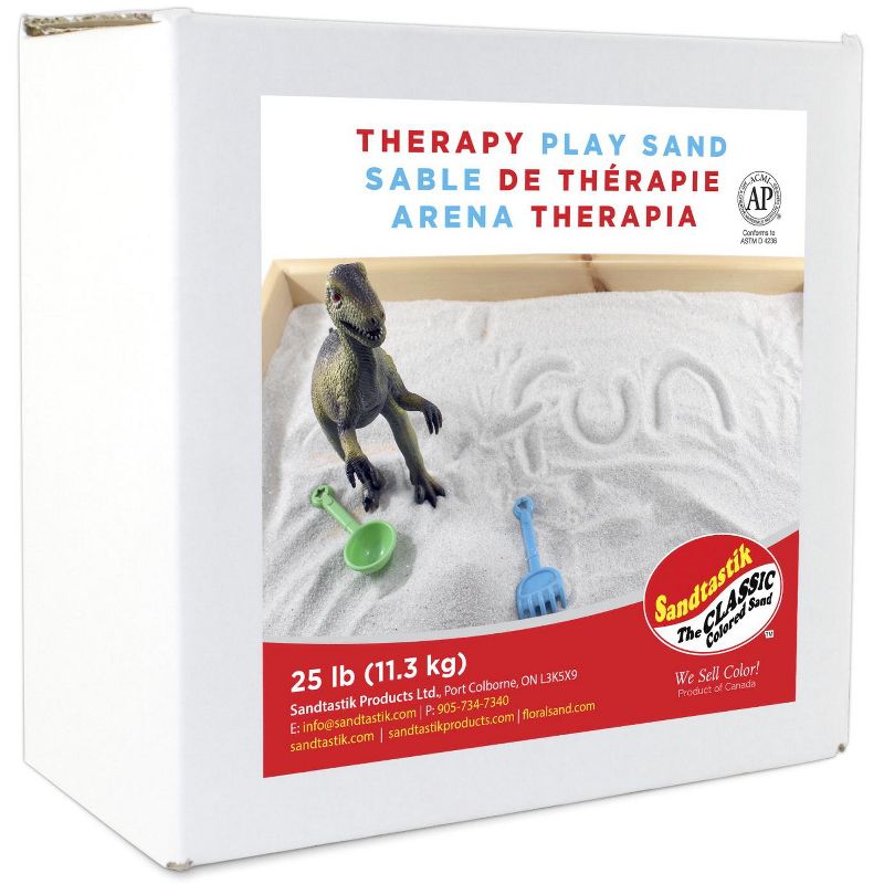 Sandtastik Therapy Play Sand, 25 Pounds, White