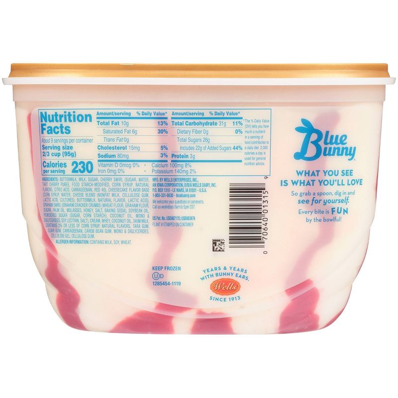 Blue Bunny Cherrific Cheesecake - 46 fl oz