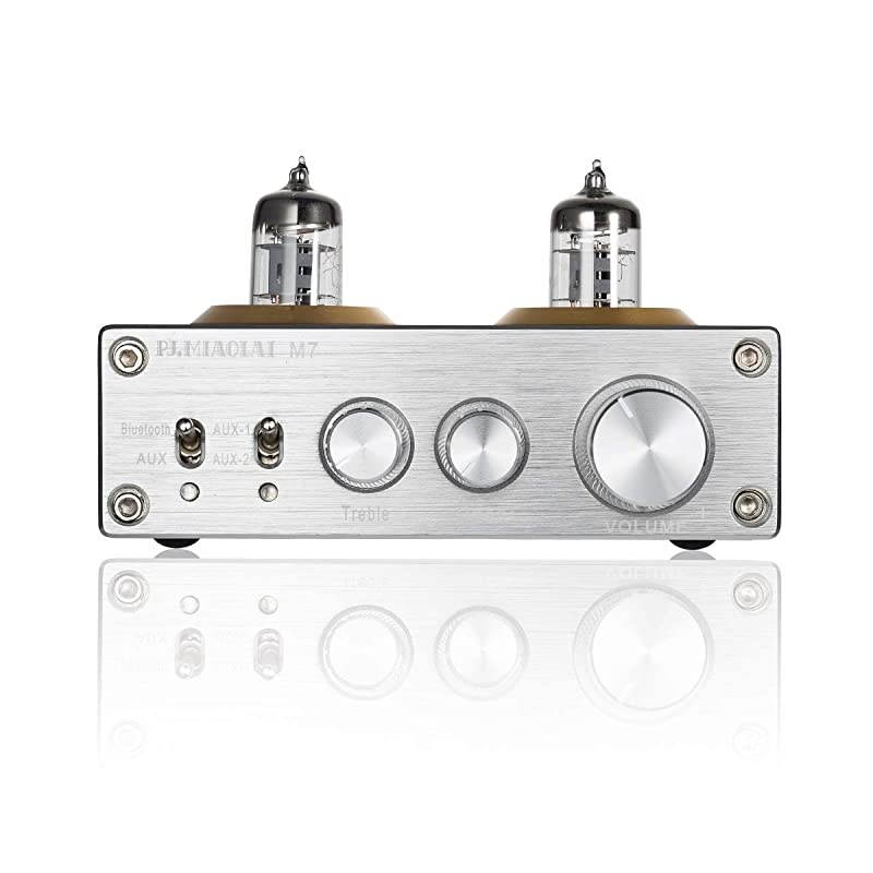 Bluetooth Amplifier in Wall, Home Stereo Audio System, 5 Inches Video Player with Touch Screen, Black, BM207M