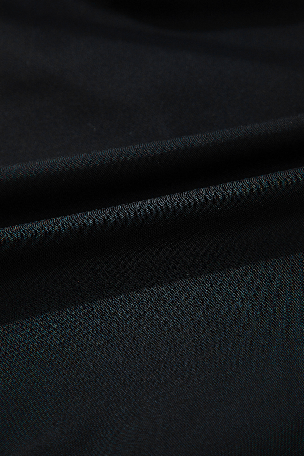 Black Crossed V Neck Adjustable Strap Babydoll Tankini Top