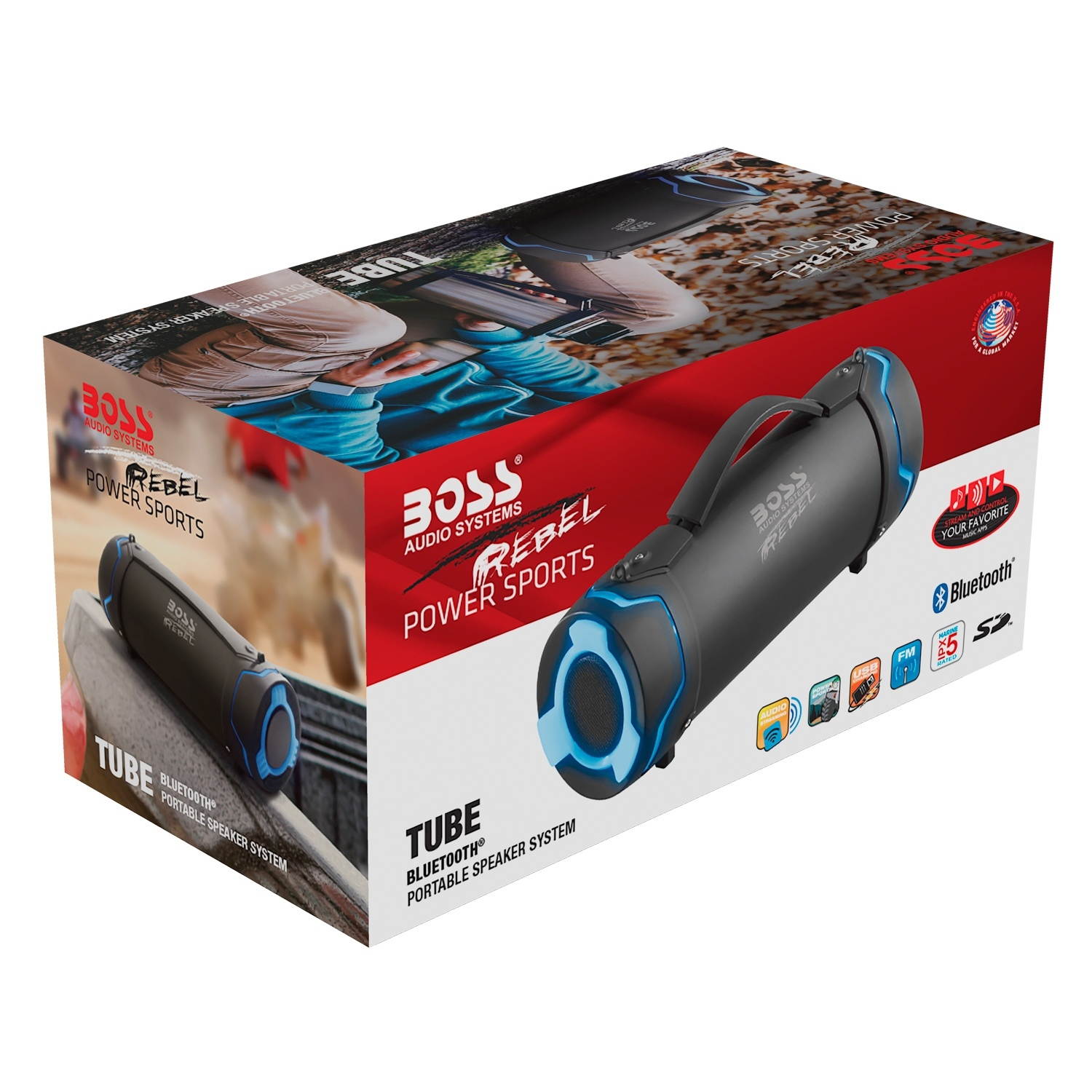 Boss Audio Portable Bluetooth Speaker System IPX 5 Universal