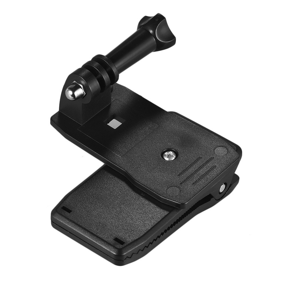 Backpack Strap Cap Clip Mount 360 Degree Rotary Clamp Arm for GoPro Hero 7/6/5/4/3+ for Xiaomi Yi Lite 4K + Action Camera