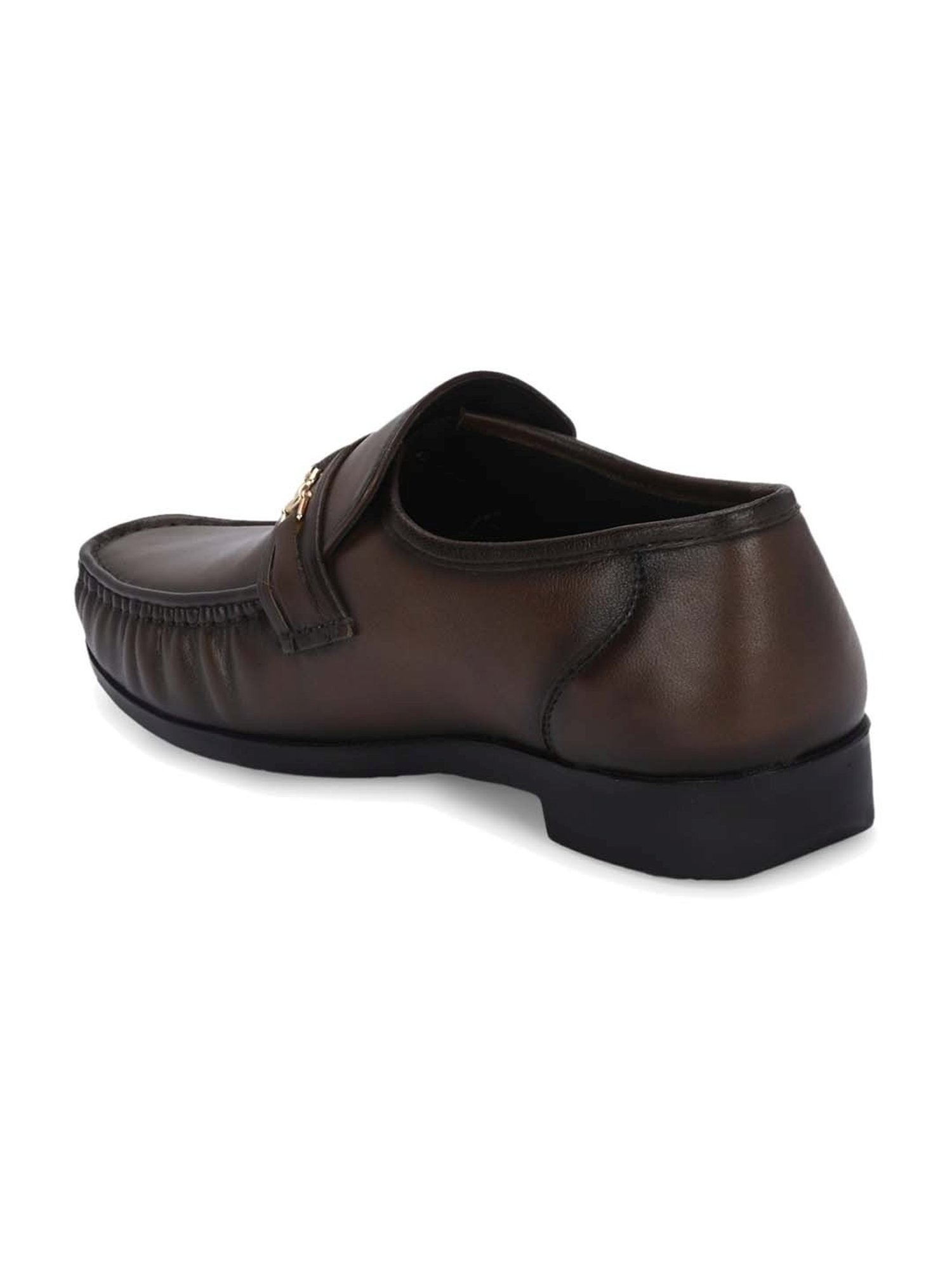 Hitz Men's Brown Formal Loafers