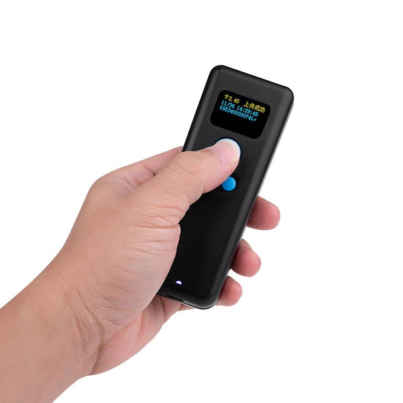 1D CCD good quality bluetooth 2.4G Wired three modes handheld Portable small size  Barcode scanner reader with display USB  ios