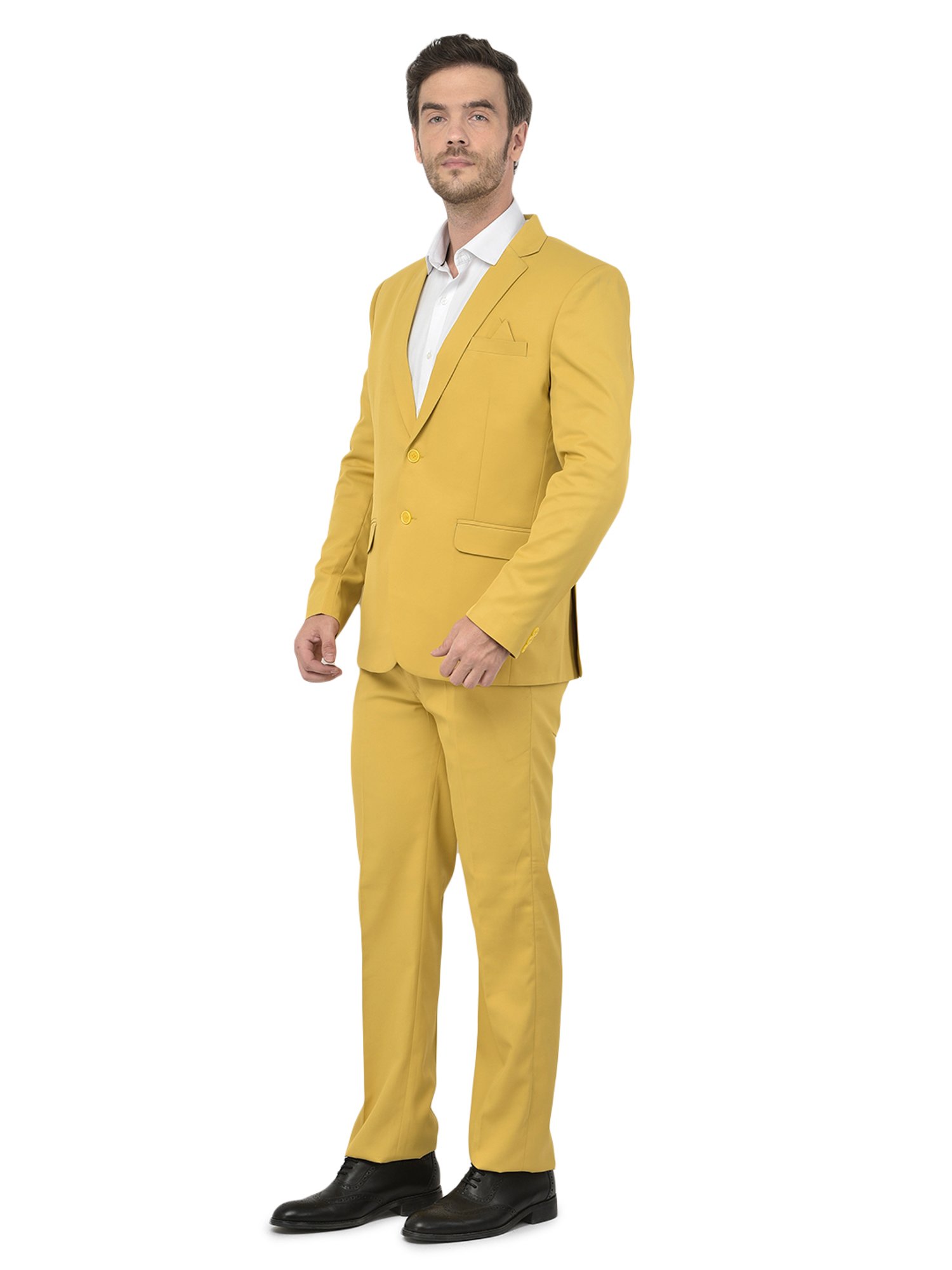 SG RAJASAHAB Yellow Notch Lapel 2-Piece Suit