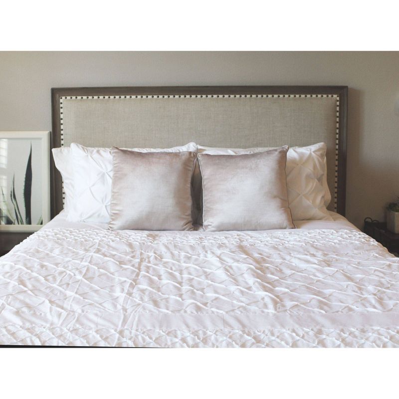 White Mosaic Pillow Sham (Euro) - Stone Cottage