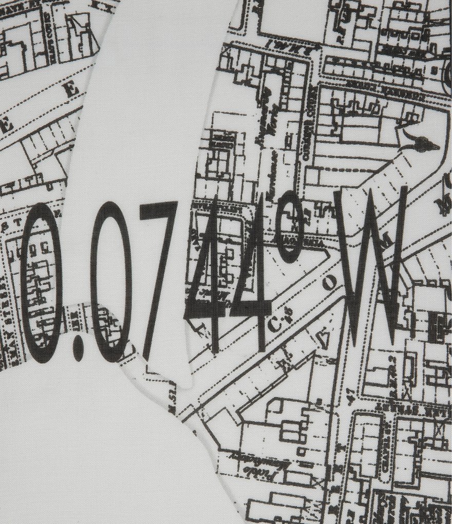 AllSaints Spitalfields Map Oblong Scarf