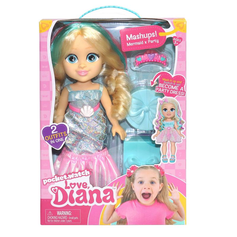 Love, Diana 13'' Mermaid & Party Mashup Doll