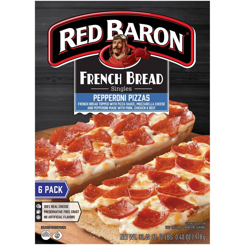 Red Baron Pepperoni French Bread Singles -  32.4oz/6ct
