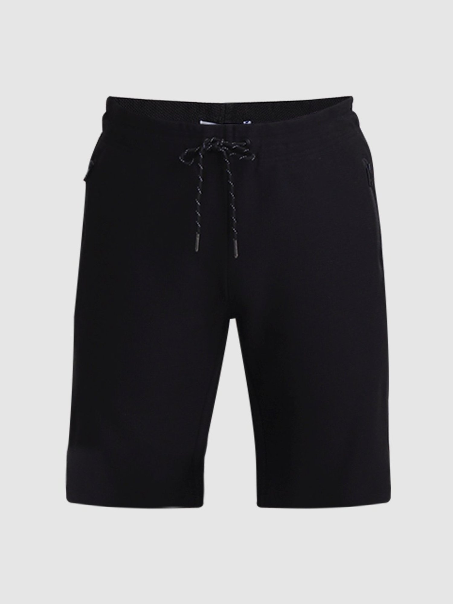 Jack & Jones Jet Black Cotton Regular Fit Shorts