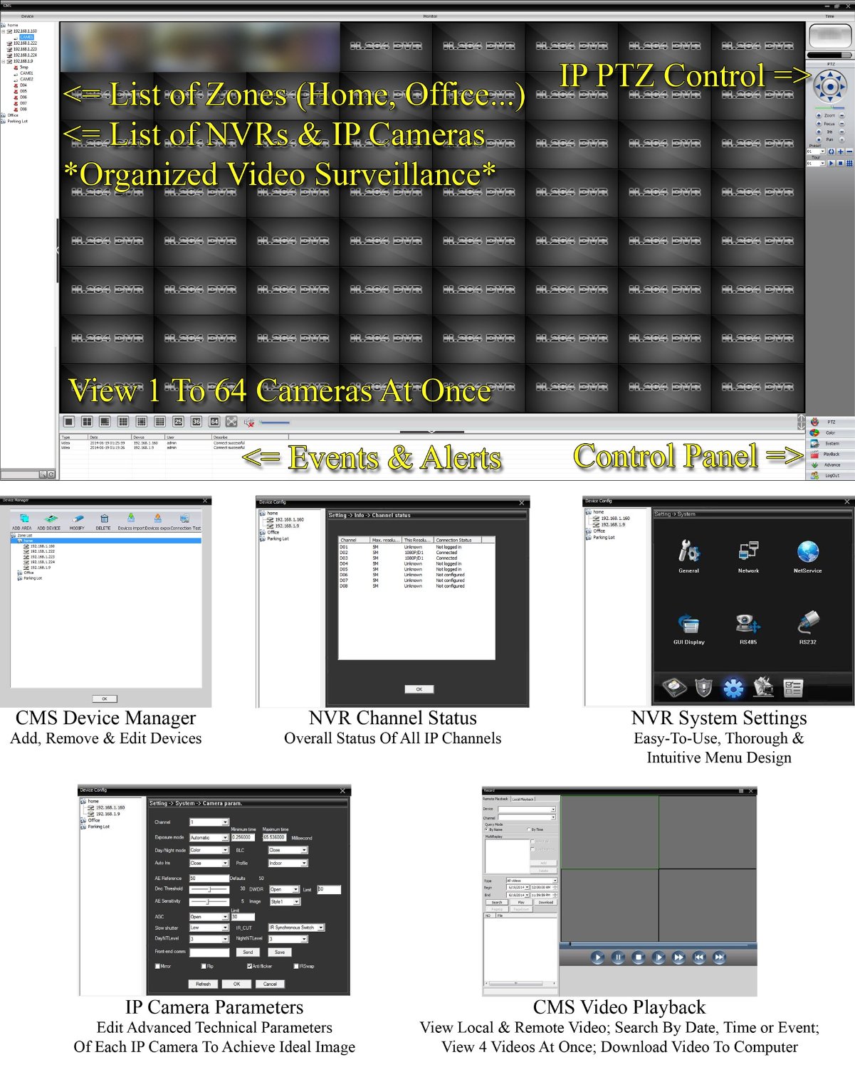 1080P 2MP HD IP PoE Hidden/Spy Security Camera With Built-In MICROPHONE: 3.7mm Wide Angle Lens, 48x 940nm "Invisible" IR LEDs For Nightvision, ONVIF Certified, P2P/Mobile View