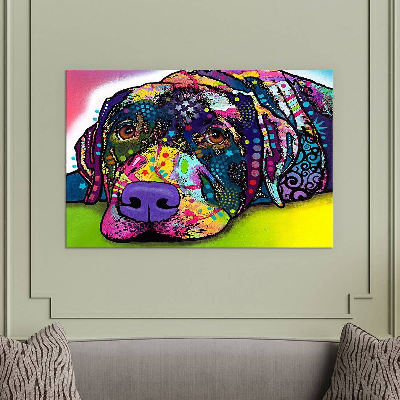 Savvy Labrador by Dean Russo Canvas Print (18"x26")