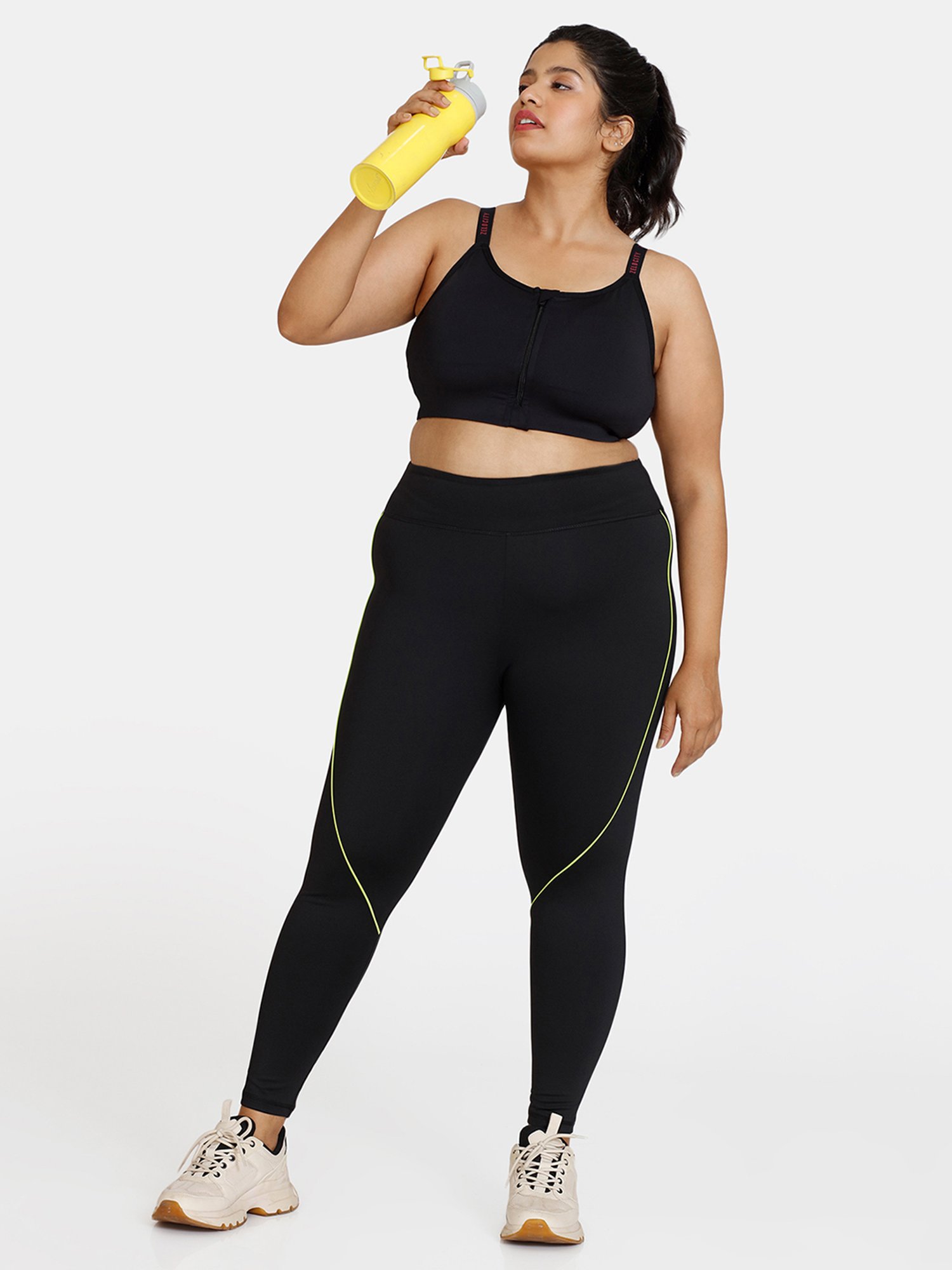 Zelocity by Zivame Black Tights