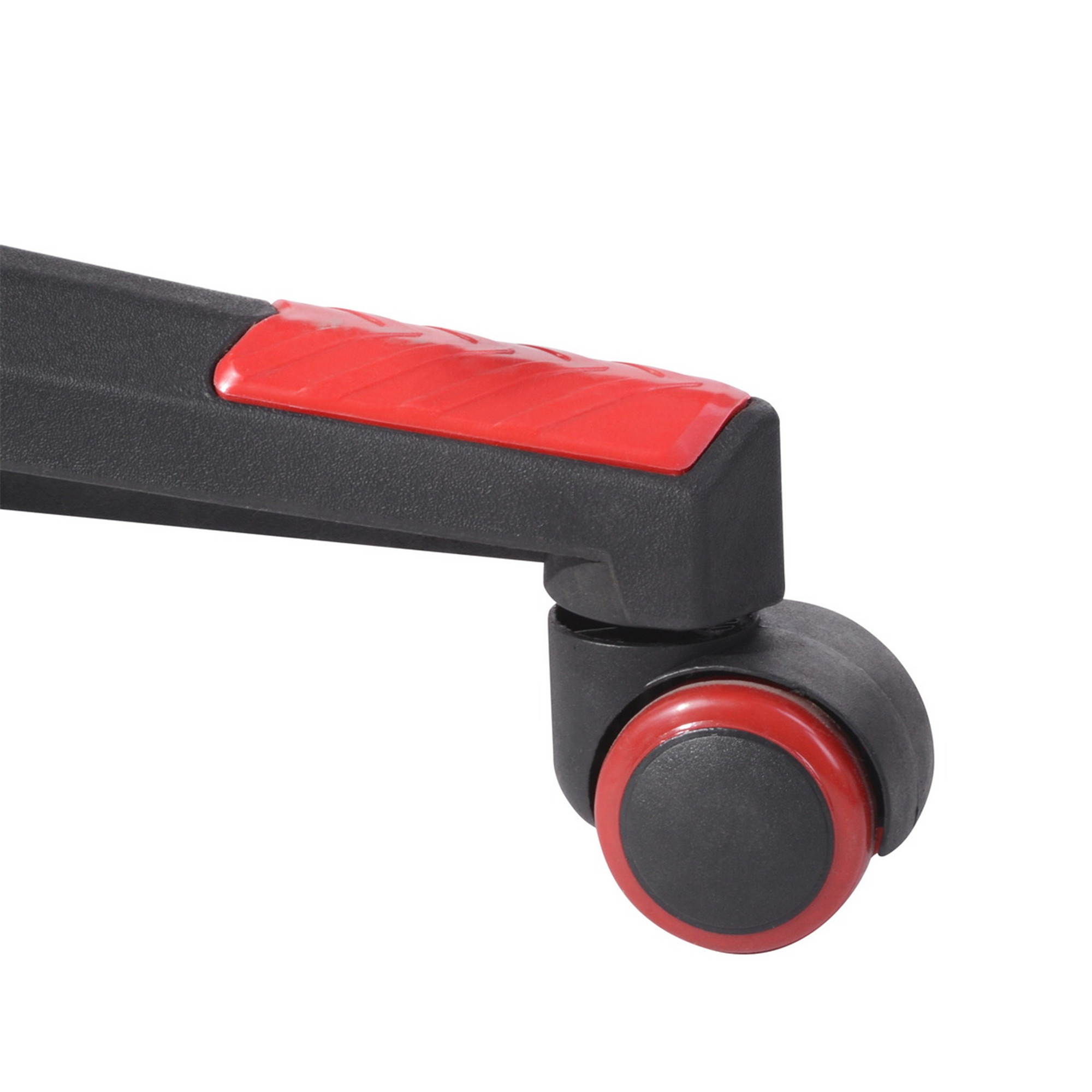 FurnitureR Gaming Chair Ergonomic High Back Computer Chair with Height Adjustment, Footrest and Headrest, Red