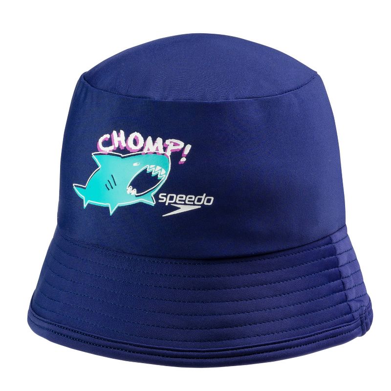 Speedo Boys Shark Bucket Hat S/M - Navy