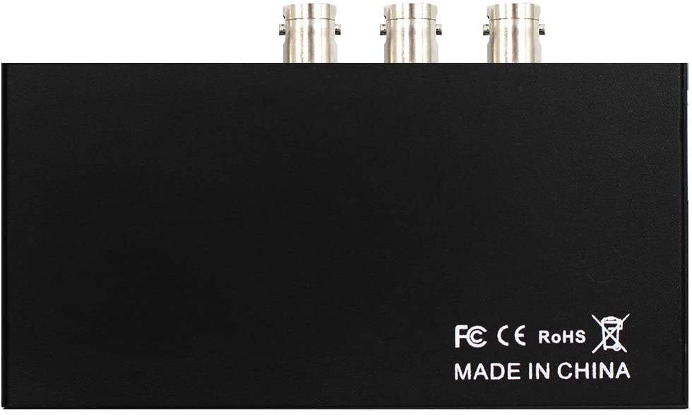 SDI 1X2 Splitter Supports 3G-SDI, HD-SDI, SD-SDI, 100M Full HD