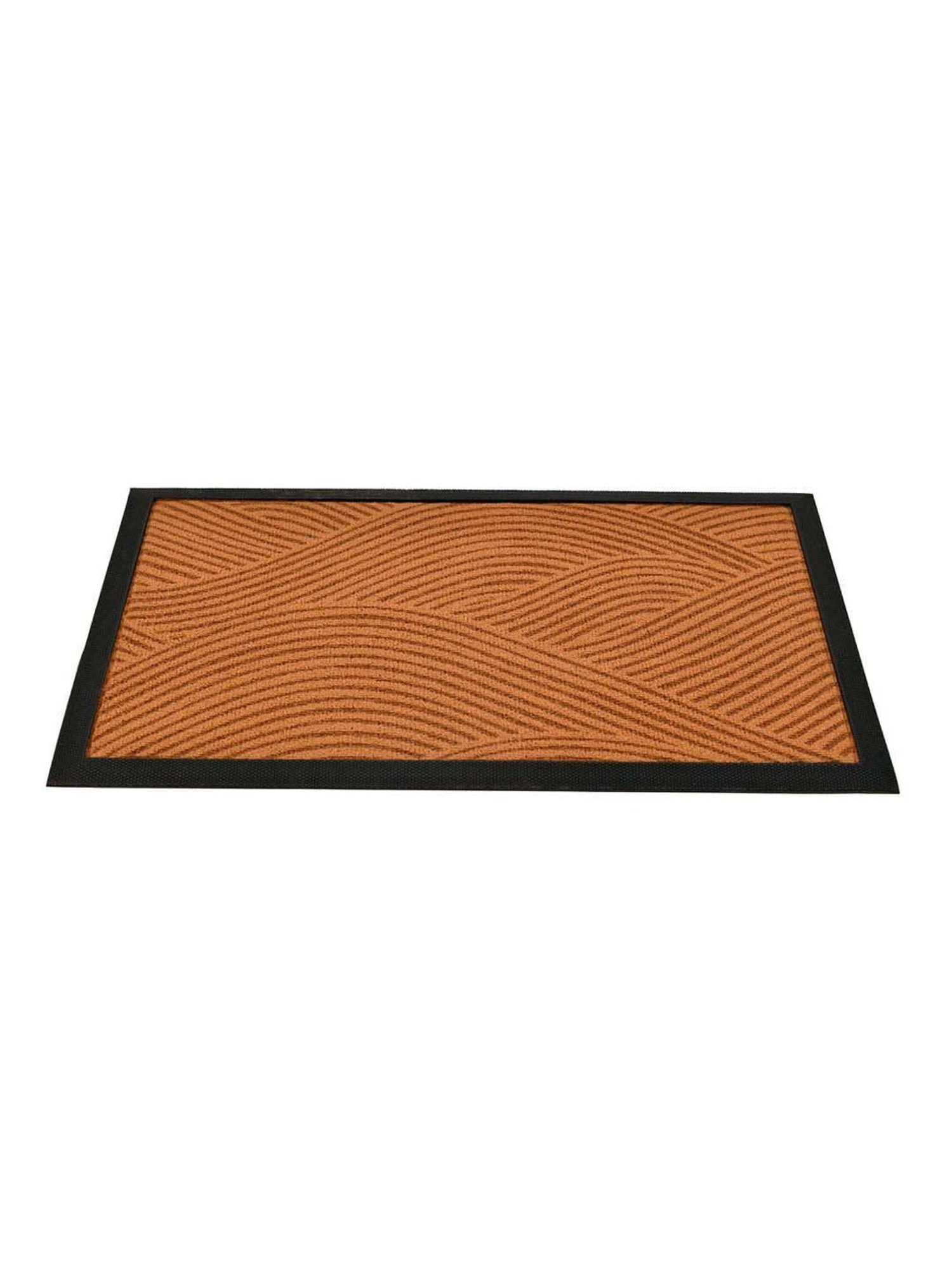 @home Brown Fiber Wavy Anti-Slip Door Mat