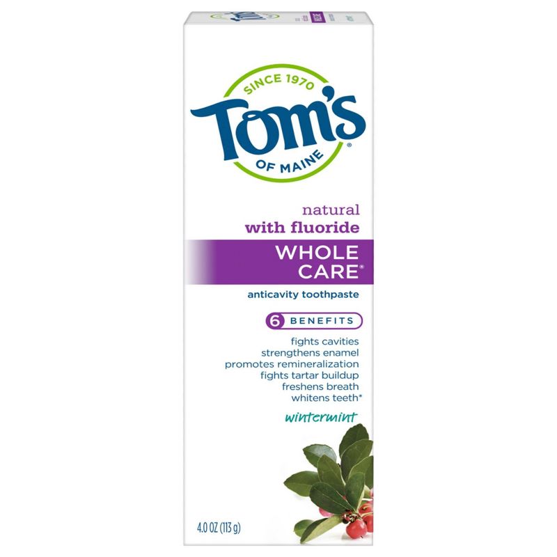 Tom's of Maine Whole Care Wintermint Toothpaste - 3pk/4oz