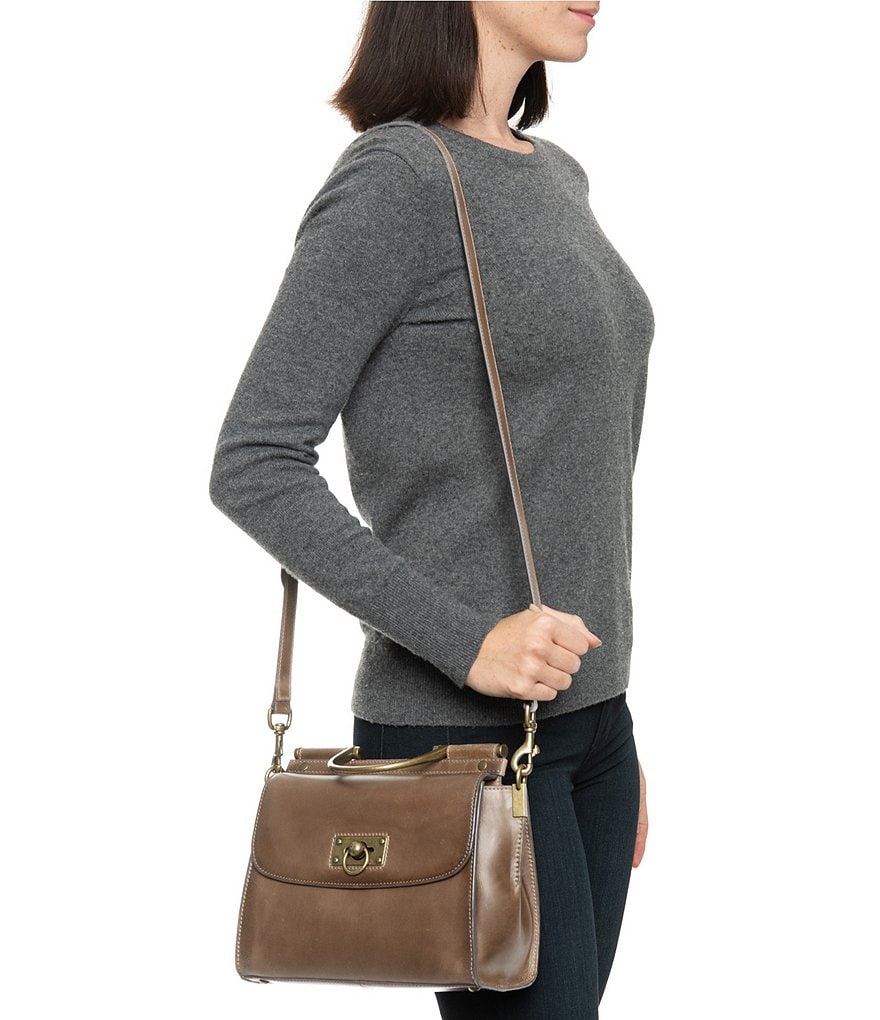 Frye Farrah Top Handle Leather Satchel Bag