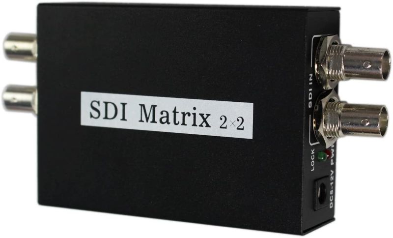 2x2 sdi Matrix ,2 SDI Input to 2 sdi Output Switch ,SDI 2x2 (Serial Digital Interface) switcher Support SD-SDI(270Mbps), HD-SDI(1485Mbps) and 3G-SDI(2970Mbps) Video Format
