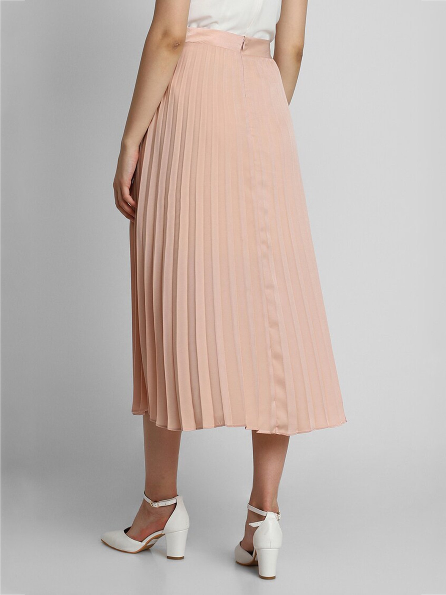 Forever 21 Peach Midi Skirt