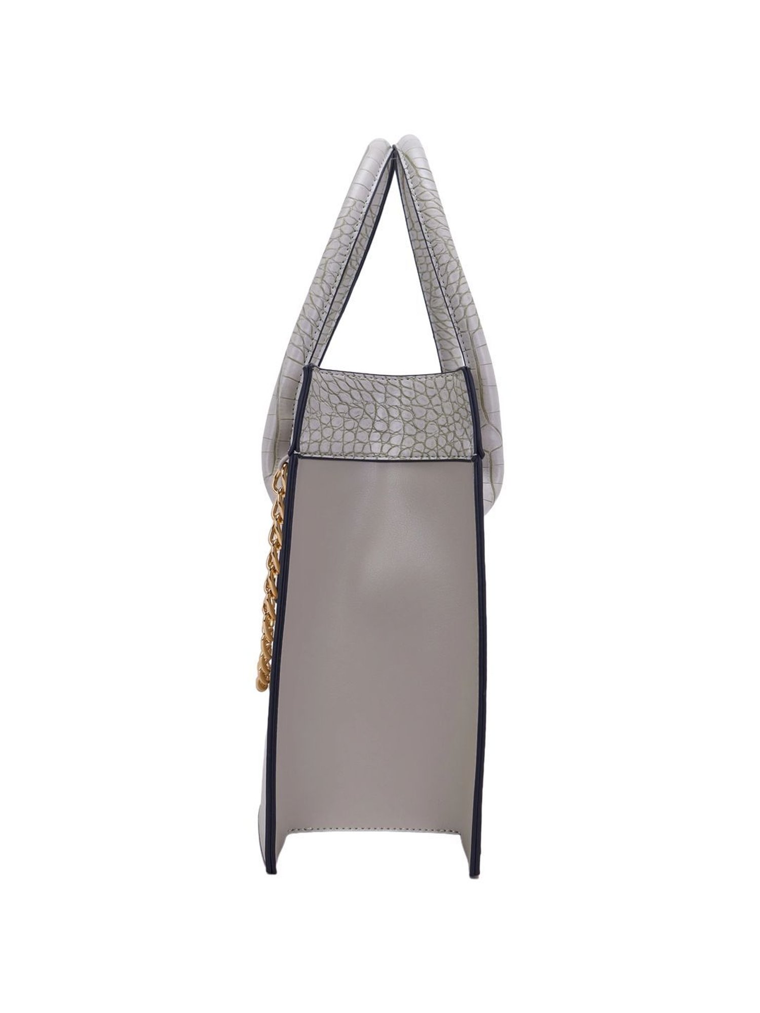 Giordano Grey Textured Medium Tote Handbag