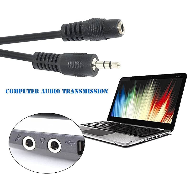 Feet 35mm Male to Female Stereo Audio Jack Extension Cable